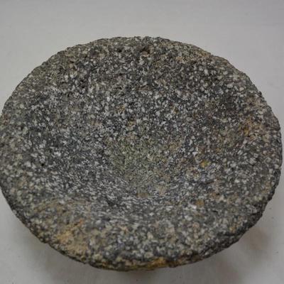 Vintage Volcanic Basalt Molcajete 8â€x4.5â€