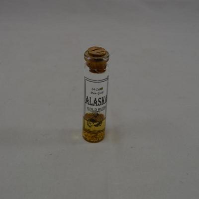 Small Vial of 24k Alaskan Gold Flakes