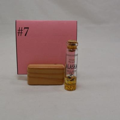 Small Vial of 24k Alaskan Gold Flakes