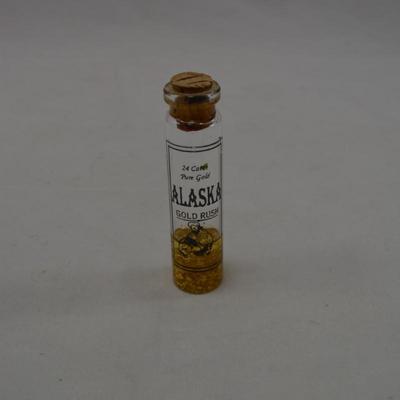 Small Vial of 24k Alaskan Gold Flakes