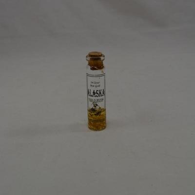 Small Vial of 24k Alaskan Gold Flakes