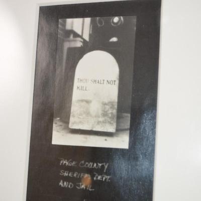 â€œThou Shalt Not Killâ€ Headstone Print 14.25â€x12.25â€
