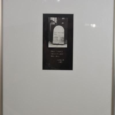 â€œThou Shalt Not Killâ€ Headstone Print 14.25â€x12.25â€
