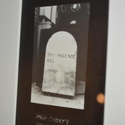 â€œThou Shalt Not Killâ€ Headstone Print 14.25â€x12.25â€