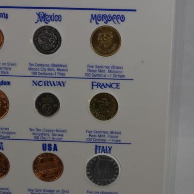 Epcot Center World Showcase International Coin Collection 8.75â€x6â€