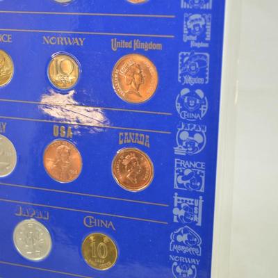 Epcot Center World Showcase International Coin Collection 8.75â€x6â€