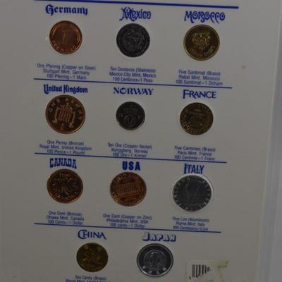 Epcot Center World Showcase International Coin Collection 8.75â€x6â€