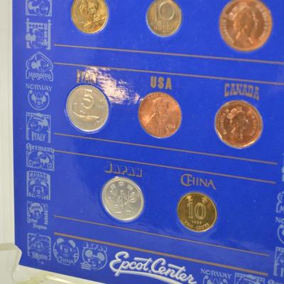 Epcot Center World Showcase International Coin Collection 8.75â€x6â€