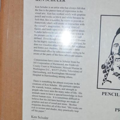 Ken Schuler Father Christmas Print 128/1000 Matted 16â€x10.5â€