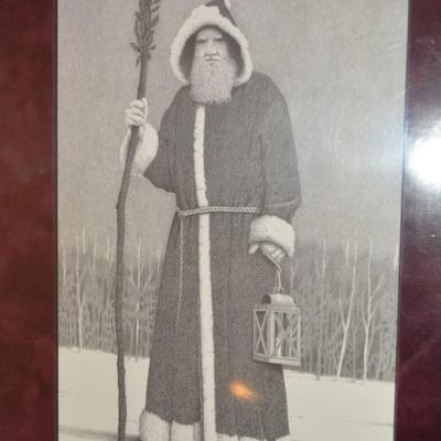 Ken Schuler Father Christmas Print 128/1000 Matted 16â€x10.5â€