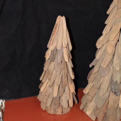 Set of 3 Driftwood Christmas Trees 24â€/18.5â€/18â€