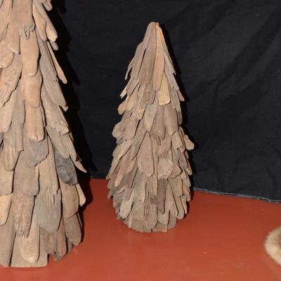 Set of 3 Driftwood Christmas Trees 24â€/18.5â€/18â€
