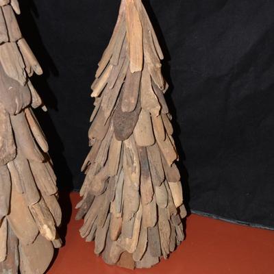 Set of 3 Driftwood Christmas Trees 24â€/18.5â€/18â€