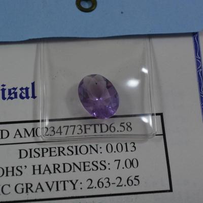 6.58 Carat Cut Amethyst with Certificate of Appraisal