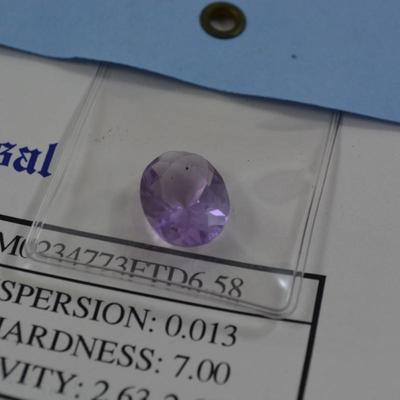 6.58 Carat Cut Amethyst with Certificate of Appraisal
