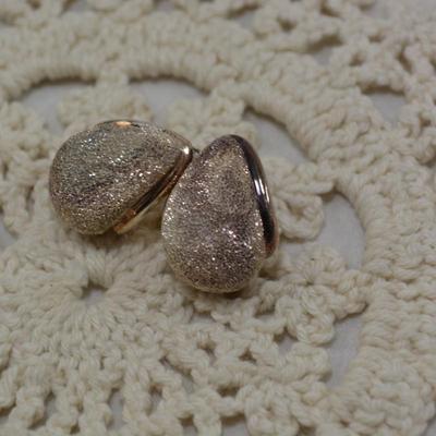 Large 925 Sterling Shimmering Bulb Earrings 7.7g In Box