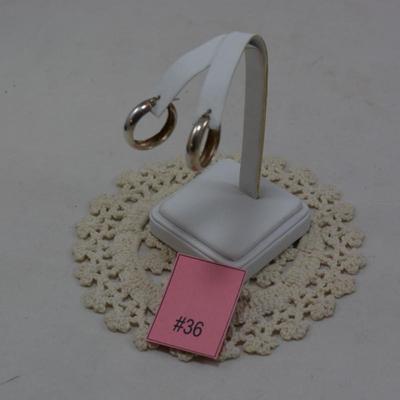 1â€ 925 Sterling Hoop Earrings 3.5g
