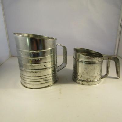 Pair of Vintage Sifters Bromwell's and Foley