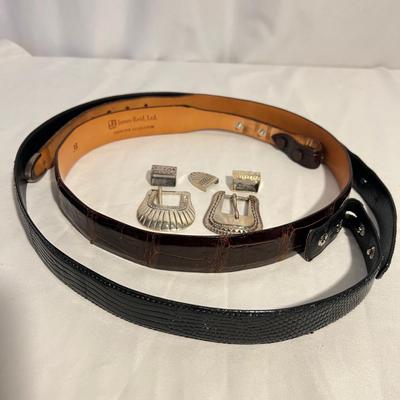 Tiffany & Co. Lizard Menâ€™s Belt, 925 Silver Belt Buckles & More (PC-RG)