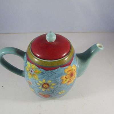 Ceramic Sue Zipkin Painted Tea Pot