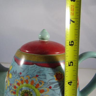 Ceramic Sue Zipkin Painted Tea Pot