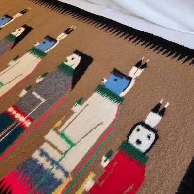 Hand Woven Navajo Rug (BR2-JS)