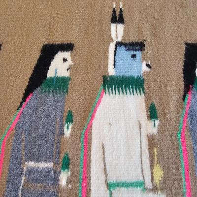 Hand Woven Navajo Rug (BR2-JS)