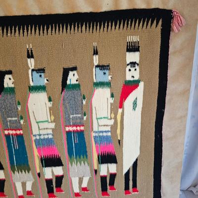 Hand Woven Navajo Rug (BR2-JS)