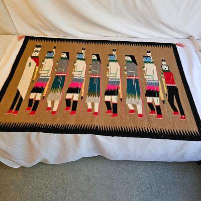 Hand Woven Navajo Rug (BR2-JS)