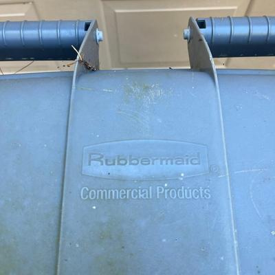 Two Rubbermaid Wheeled Garbage Cans (G-MG)
