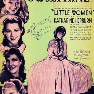 Katharine Hepburn signed sheet music