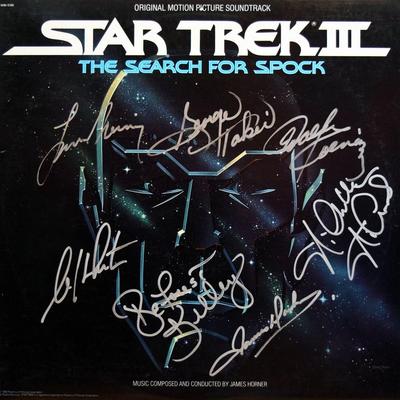 Star Trek signed original Star Trek III: The Search For Spock soundtrack album