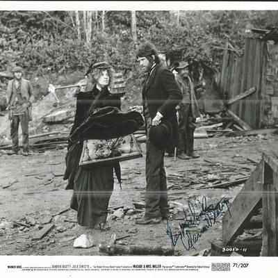 McCabe & Mrs. Miller Warren Beatty Signed Movie Photo