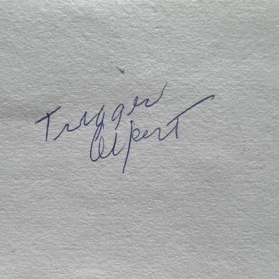 Trigger Alpert original signature