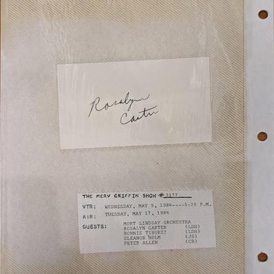 First Lady Rosalynn Carter Signature Cut