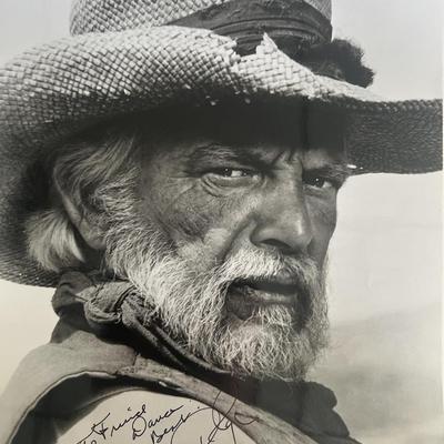 Grizzly Adams Denver Pyle signed photo