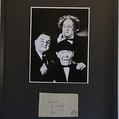 The Three Stooges original signature collage