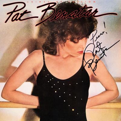 Pat Benatar signed Crimes of Passion album