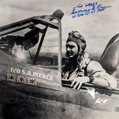 WW2 ACE Sammy Pierce Signed Photo