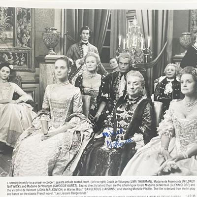 Dangerous Liaisons Mildred Natwick signed movie photo