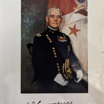 General C. P. Sommerall Signed Photo 