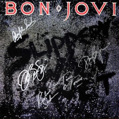 Bon Jovi signed Slippery When Wet album