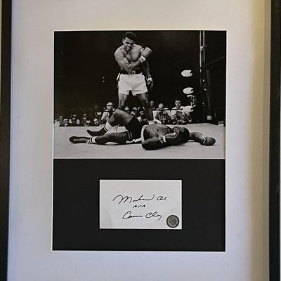 Heavyweight Champ Muhammad Ali AKA Cassius Clay original  signature collage