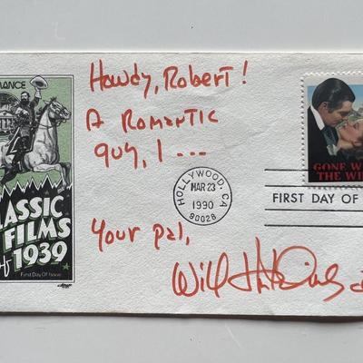 Will Hutchins signed first day cover