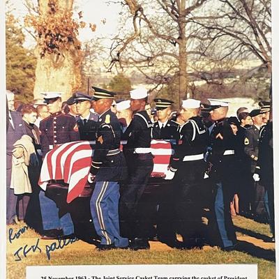 JFK funeral pallbearer Sergeant Richard E. Gaudreau signed photo