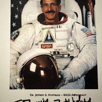 NASA Astronaut Dr. Jeffrey A. Hoffman signed photo