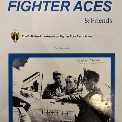 WW2 ACE David Thwaites Signed Program Cover