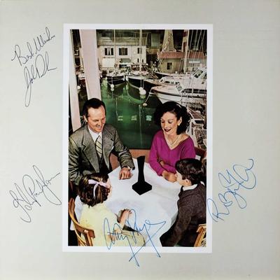 Led Zeppelin signed Presence album