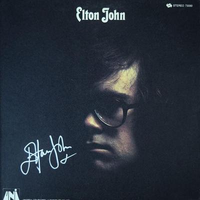 Elton John signed debut album 