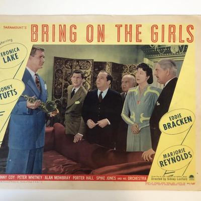 Bring on the Girls original 1945 vintage lobby card